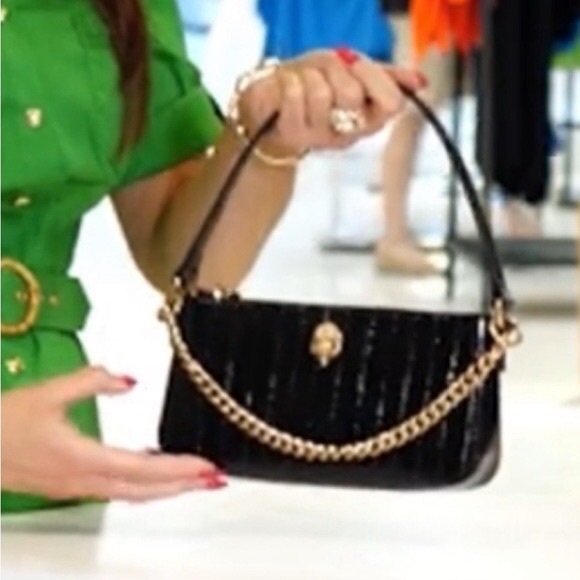 KURT GEIGER LONDON NWT Patent leather Shoreditch Shoulder Pochette Bag - Picture 7 of 16